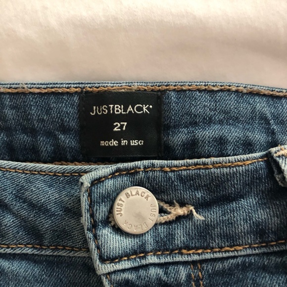 Just Black size 27 distressed jeans - Picture 2 of 5